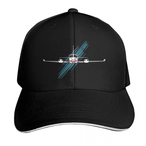 PIORUJK Gorra de béisbol Cessna Twin 414 421 Gorra de Golf Icon Negra Gorras de Hombre Gorras de Mujer PIORUJK Gorra de béisbol Cessna Twin 414 421 Gorra de Golf Icon Negra Gorras de Hombre Gorras de Mujer
