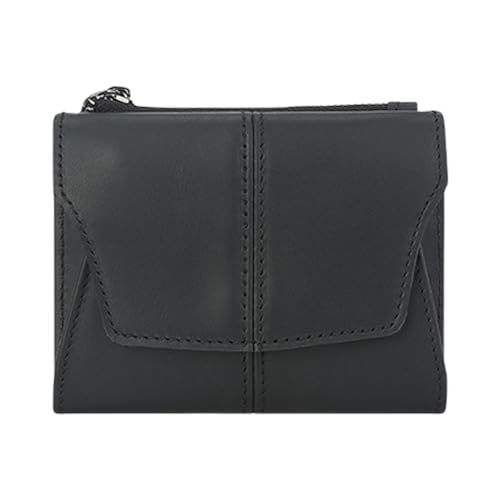 Functional PU Leather Wallet with Blocking and Coin Pocket for Travel Business Fashionable Coin Purse Card (Black)3