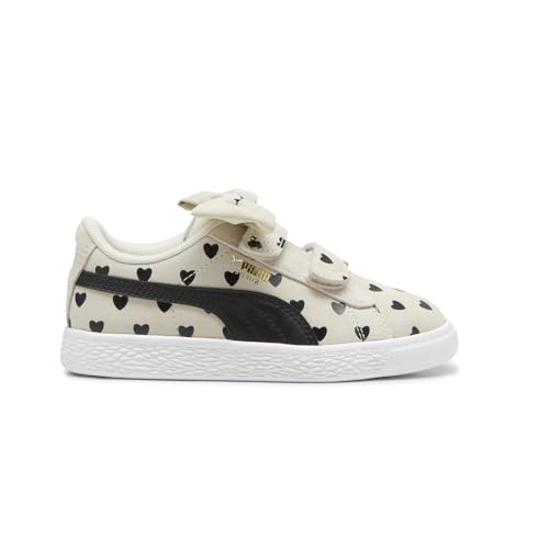 PUMA Kids Girls Suede Classic Lf Re-Bow V Slip On Sneakers Shoes Casual - White - Size 2.5 M