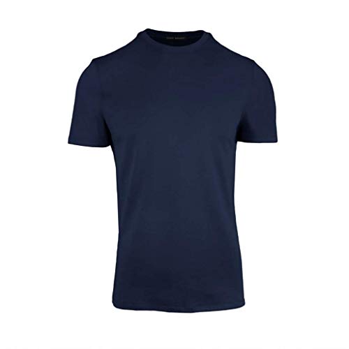 Robert Barakett Georgia Short Sleeve Crew Neck Pima Cotton Men's T Shirt, Blue Night, Large