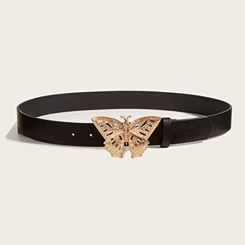 Fairy Grunge Leather Belts Y2K Women Butterfly Fairycore Punk Goth Buckle Grommet Waist Belt Trendy Accessories3