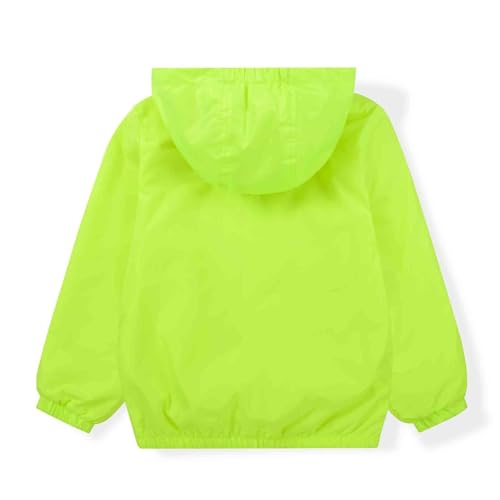 Image of SUNDAY ROSE Girls Windbreaker Jackets Lightweight Water Resistant Coat Outwear with Hooded for Kids
