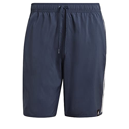 adidas Men's Classic-Length 3-Stripes Swim Shorts3