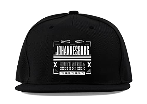 Casquette baseball Johannesburg Afrique du Sud unie noire