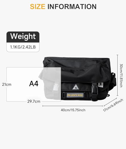 Flap Messenger Bag for Men Large Satchel Bags fit 14inch Laptop Classic Crossbody Bag for College Commute Travel Briefcases3