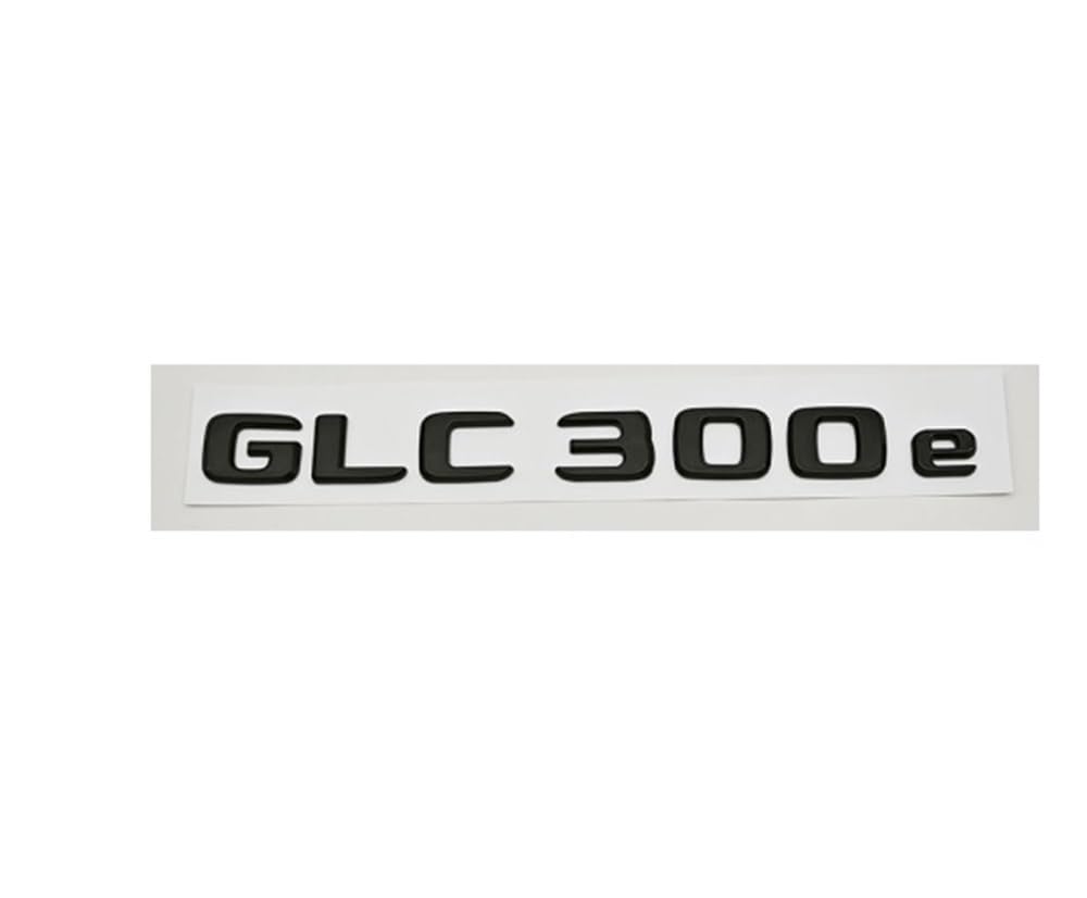 YTQMoreBNZ YYDStes ABS Car Letters Logo GLC 300e Badge Sticker Rear Trunk Emblem Decals Compatible With Mercedes Benz GLC 300e X254