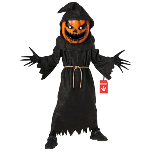 Morph Déguisement Enfant Épouvantail Citrouille, Costume Epouvantail Enfant, Deguisement Halloween Garcon XL
