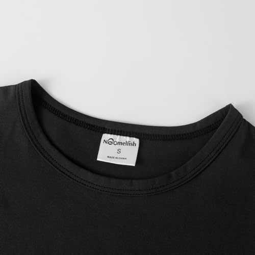 Image of Noomelfish Girls Short Sleeve Crop Tops Kids Summer Dance Cropped T-Shirts (5-14 Years)