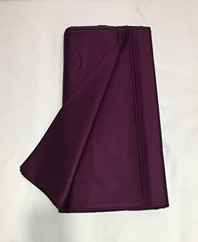 Image of BKRKJ Women's Cotton Silk Unstitched Fabric by Meter for Sewing Suit Salwar Chudidar Patiyala Shirt Kameez Blouse Kurta Pyjama Pathani jam Glace (5 Meter, Wine,Purple)