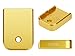 NDZ Performance Extra Thick Aluminum Magazine Base Plate for Glock 17 19 22 23 27 34 45 Gen 1-5 | 9mm & .40 Cal | Laser Engraved, Anodized [Gold] | Made in USA - Plain
