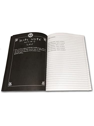 FADDY NATIVE Death Note Anime Cosplay Notebook Most Accurate Notebook Ever with Premium Black Matte Cover