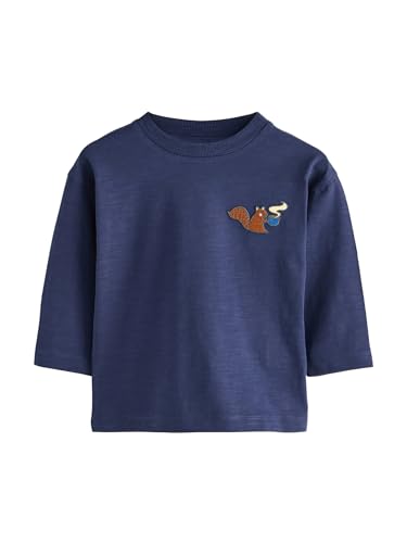 NEXT Jungen Langarm-Shirts, 5er-Pack Multi Bright Animals 92-98