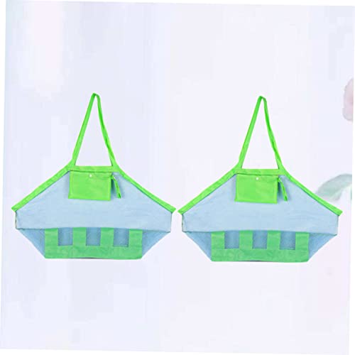 Mesh Toys Storage Bag Beach Toy Tote Large Mesh Bag for Boys and Girls Collapsible Outdoor Accessories Random Color3