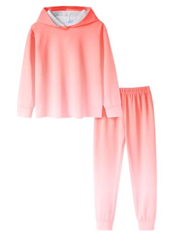 Image of Arshiner Girl's 2 Piece Rayon Print Pullover Kaftan Sweatpants Set