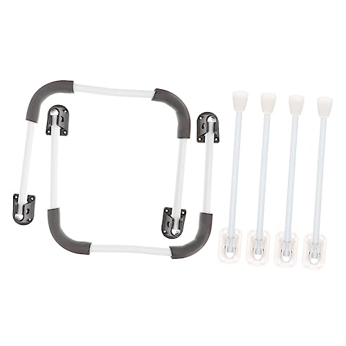 VILLCASE 2 Juegos Pata de Escritorio de Plegable pequeño Comida Apoyo Patas de los Muebles Pata para Muebles Piernas para Escritorio Patas de Escritorio Patas de Mesa Acero Inoxidable