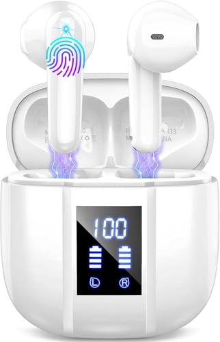 Image of Wireless Earbuds, Bluetooth 5.4 Headphones, 50H Playtime in Ear Earphones