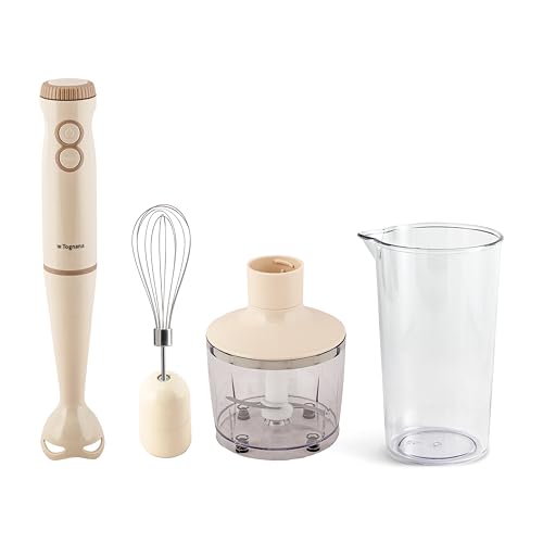 Tognana Iridea, Frullatore a Immersione 3in1, plastica-acciaio inox,Champagne