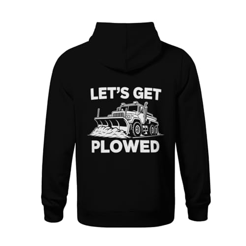 Kids Snow Plower Funny Snowplow Boys Girls Lightweight Kangaroo Pocket Fleece Hoodies3