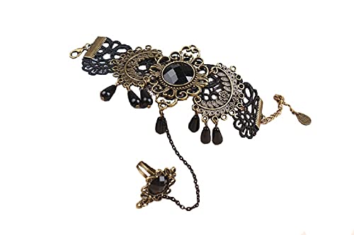 BellaPunk Cadena para disfraz de kurapika para adultos, con herramientas y cinco dedos Negro M