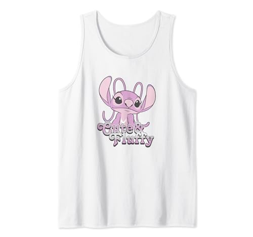 Débardeur Angel Stitch Disney pour femme en maille douce rose