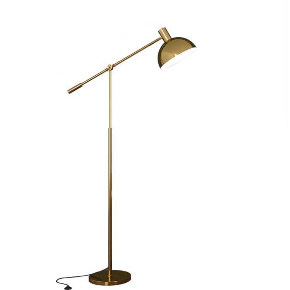 LJHFG63KUYT Standing Lamps Golden Simple Indoor Floor Lamp for Bedroom Study Office Remote Control Portable Standing Decorate