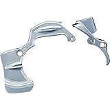 Kuryakyn 6950 トランスミッションシュラウド/カバー 2009-16 ハーレーダビッドソン ツーリング & トライクオートバイ用 ストックヘッドパイプ付き クローム ミディアム