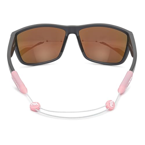 Image of Pilotfish No Tail Adjustable Eyewear Retainer Cable Strap: Sunglasses, Eyeglasses, Glasses (14 Inch, Pink Flamingo)