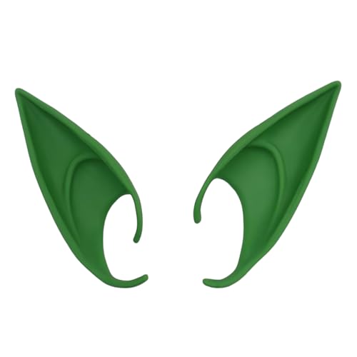 Halloween Silicone Fairy Pixie Elf Cool Ear Clip for Women Jewelry-Green