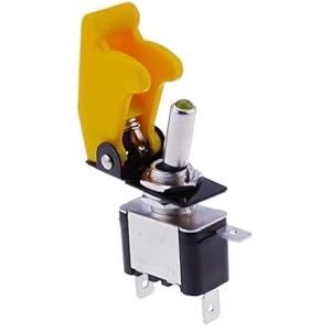 ONECMN Beleuchtete Wippschaltersteuerung im Raketenstil, 12V 20A