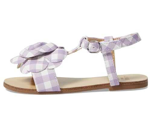 Janie and Jack Girl's Gingham Flower Sandal (Toddler/Little Big Kid) Flat4