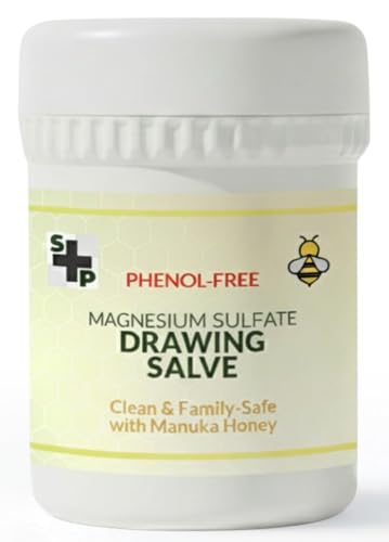 Phenol-Free Magnesium Sulphate Paste with Manuka Honey - S&P Drawing Ointment for Sensitive Skin 50g.