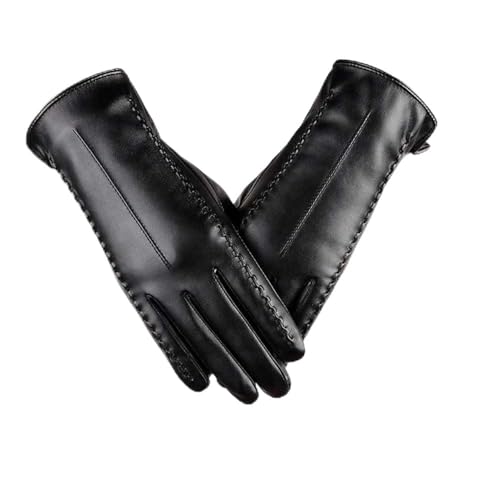 Xheanxu Womens Leather Gloves Touchscreen Thermal Lined PU Winter Leather Gloves for Women Fashionable Waterproof Design Driving Gloves Ideal Gifts for Women Mum Girls