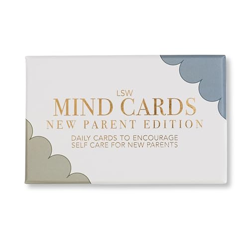 LSW London Mind Cards: New Parent Edition | 45 Daily Mindfulness & Positivity Cards | Self-Care & Emotional Wellbeing Gift for New Moms and Dads