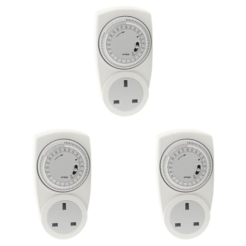 OP-TIPX3: 3 x 24-Hour Plug-in Time Switches for Efficient Energy Management (Pack of 3)