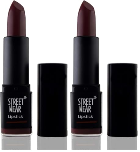 Image of Street Wear Matte Lipstick, Mad Maroon, 4.2g (Pack of 2)