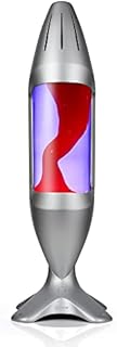 MATHMOS iO Silver Giant Lava Lamp - Violet/red
