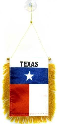 Wholesale lot 12 State of Texas Mini Flag 4''x6'' Window Banner w/suction cup - Party Decorations Supplies For Parades - Prime Outside, Garden, Men Cave Decor Flag