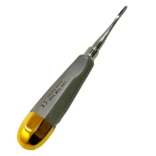Avon Surgical LUX-ELV-VAR-00 Dental Straight Extraction Elevators Root Tip Elevator Gouge Elevator 3Mm + 4Mm + 5Mm Hollow Handle Elevator cover