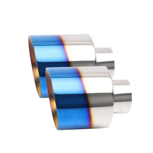 Colas de escape de acero inoxidable negro de 114 mm con acabado premium para coche 2