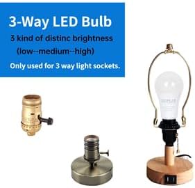TJBB 6-Pack 3 Way Light Bulbs Soft White 3000K 50 100 150 Watt Equivalent, Perfect for Reading, Standard A19 Indoor Led Bulb, 5/10/15 Watt Energy Efficient Bulb