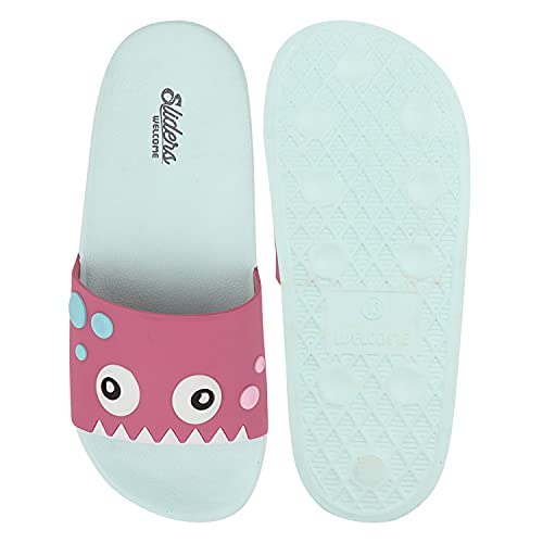 Image of URJO Kids's Sliders /Slippers Lightweight Super Flexible Arch Support Durable Anti Skid & Stylish Dailywear Sliders /Slippers for Boy's & Girl's