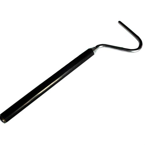 rongweiwang Durable Pin Hook Retractable Telescopic Stainless Steel Snake Reptiles Snake Hook,Hook Reptile,Reptile Capture Hook
