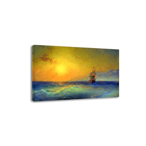 Art mural moderne sur toile Aivazovsky pour créer un salon zen et élégant
