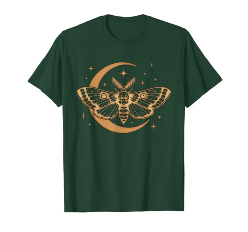Fairy Grunge Moth Skull Fairycore Boho Vintage T-Shirt
