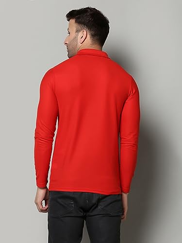 Image of INKKR Full Sleeve Men's Solid Polo Neck T-Shirt Combo