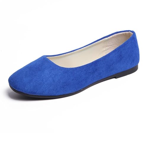 Rojeam Womens Flats Shoes Portable Pumps Ballet Flat Slip-on Ballerina Pumps Shoes Ladies Loafers