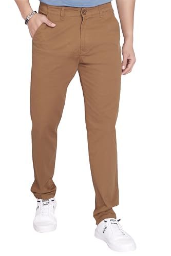 DIVISIVE Men's Regular Fit Cotton Chinos Trousers Pants