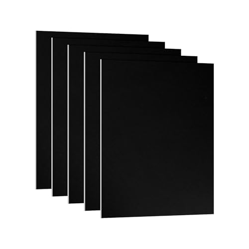 Image of PATIKIL 7x5x1 /32inch Anodized Aluminum Sheet, 5Pcs Metal Rectangle Aluminum Plate 0.8mm Thick Engraving Blanks for Laser Engraving DIY Decorative Crafting Home Decoration, Black