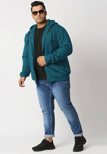 Image of Wear Your Opinion Men's Plus Size Fleece Zipper Hoodie Jacket