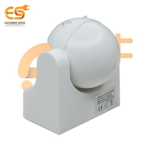 Image of Electronic Spices 300W /1200W Automatic Infrared Motion Sensor Switch | 110-240 AC Passive Infrared (PIR) Technology | with Sensor Light Switch 360 Deg